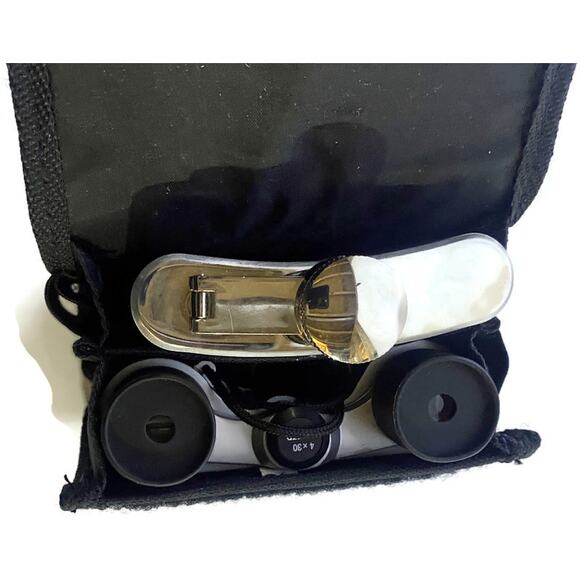 Stadium Pack Stainless Steel Flask and Binoculars With Canvas Carrying Case - Picture 2 of 11